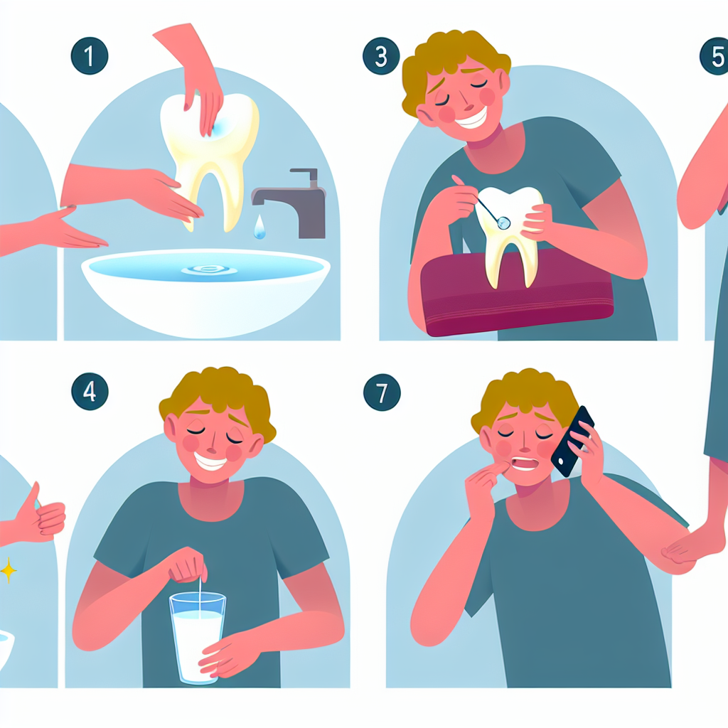 Illustration of the 5 Essential Steps for Dental Trauma